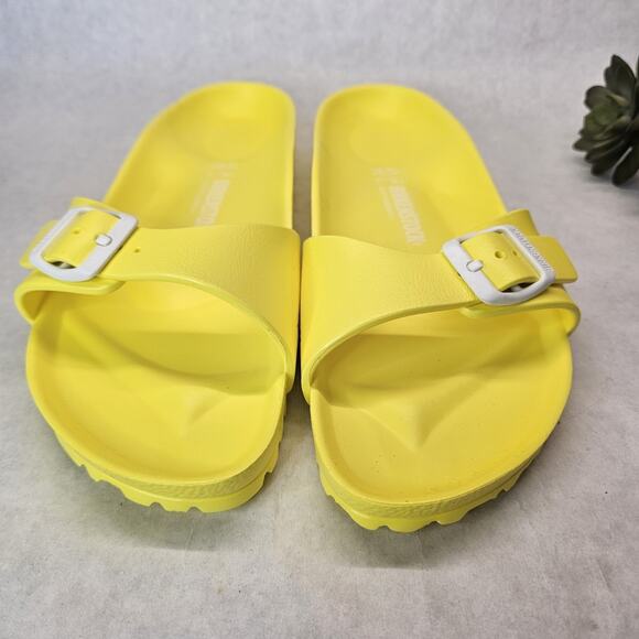Birkenstock Madrid EVA Sandals Yellow Women 41 Sz US 10 Lightweight Slides - Picture 2 of 8